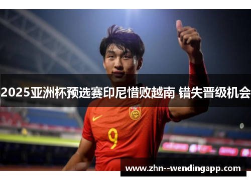 2025亚洲杯预选赛印尼惜败越南 错失晋级机会